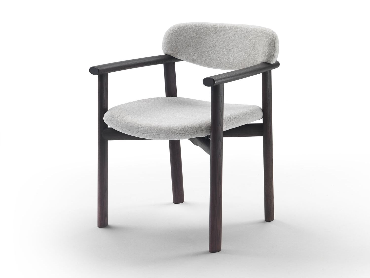 Тканевый стул с подлокотниками и деревянной рамой Marelli AFRA ARCH-00101342 - Вид №1