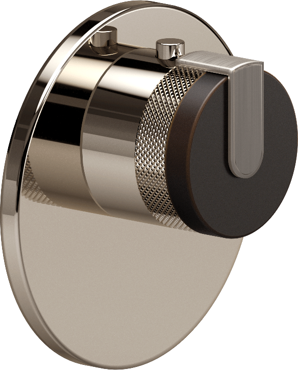 E-8027-R1OBE-L1BNi-PN-T Термостатический переключатель 3/4-Внешняя часть GRAFF MOD+