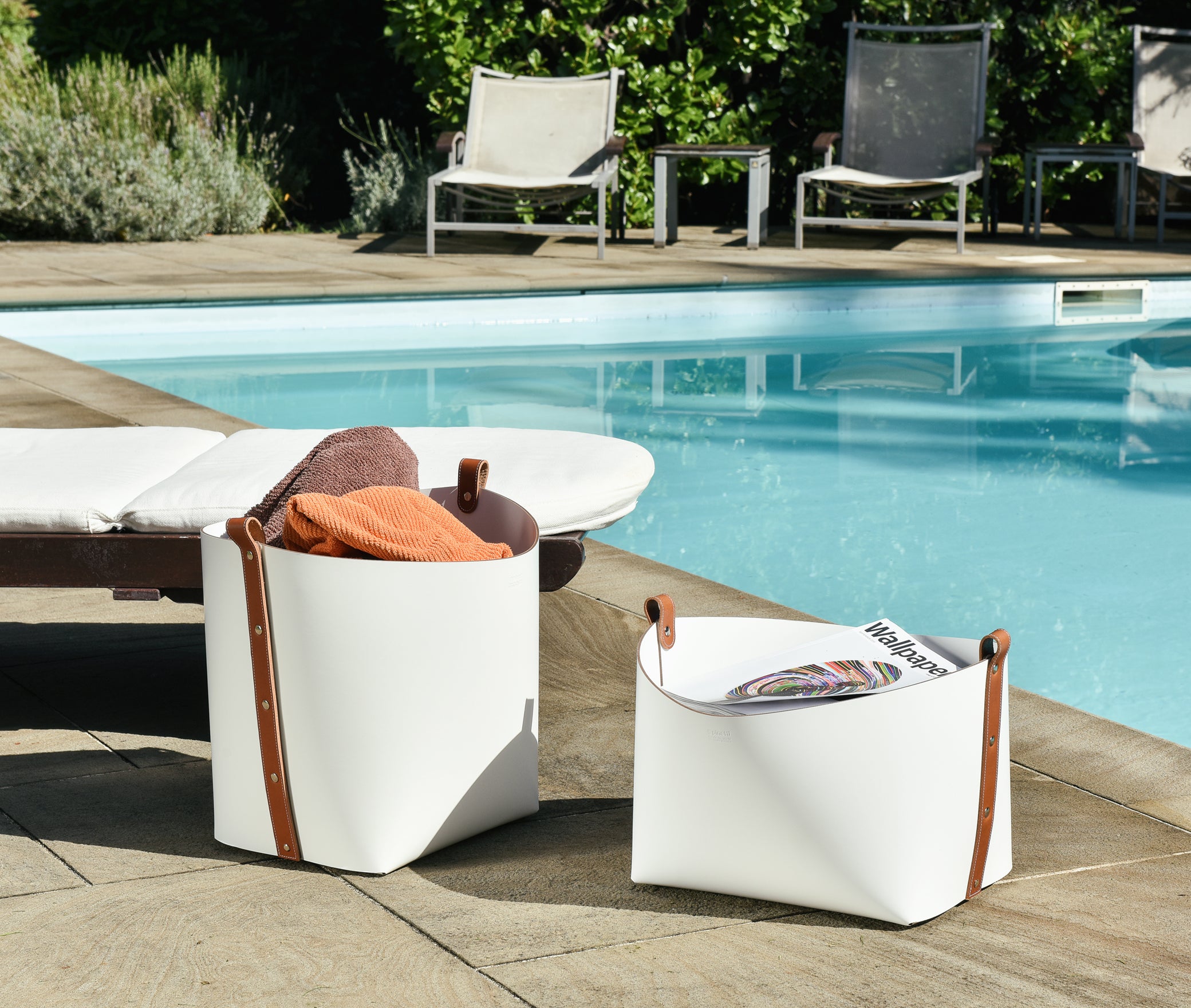 Корзина Ovo - 40X44XH39см / Тан / регенерированная кожа_coffee Pinetti 70.0181.082.015 - Вид №6