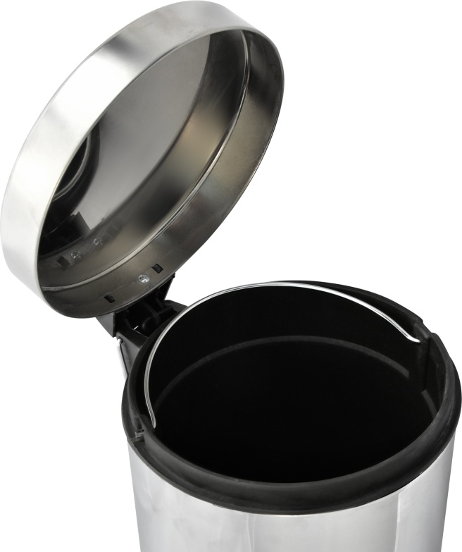 2565.066 Урна с механизмом поднятия крышки 11303 нержав сталь 3л Solinne Puff  - Вид №6