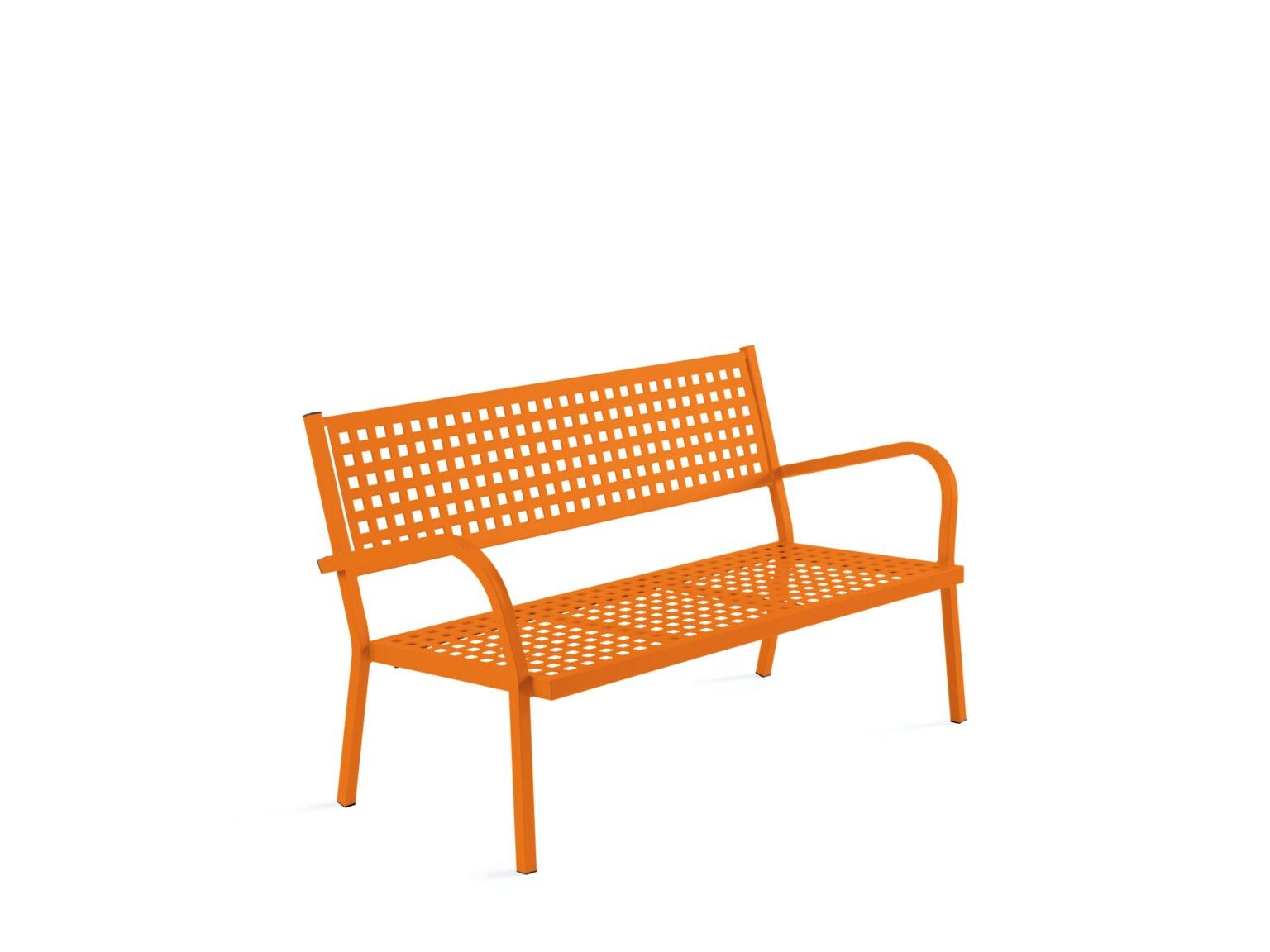 Металлическая садовая скамейка с подлокотниками Vermobil ARCH-00085459 - Вид №6