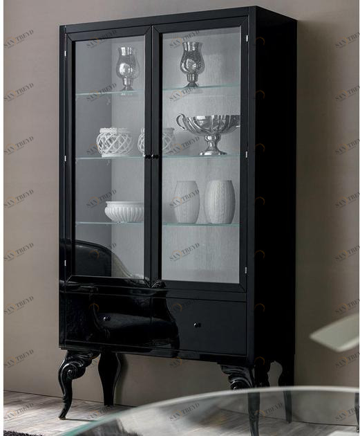 CorteZari Лакированная витрина Zoe gold 435