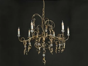 OFFICINACIANI Люстра из железа непрямого света с кристаллами  Hl1050ch-6