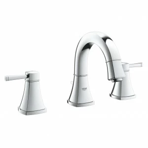 Смеситель для раковины GROHE Grandera с донным клапаном и низким изливом, хром (20417000)