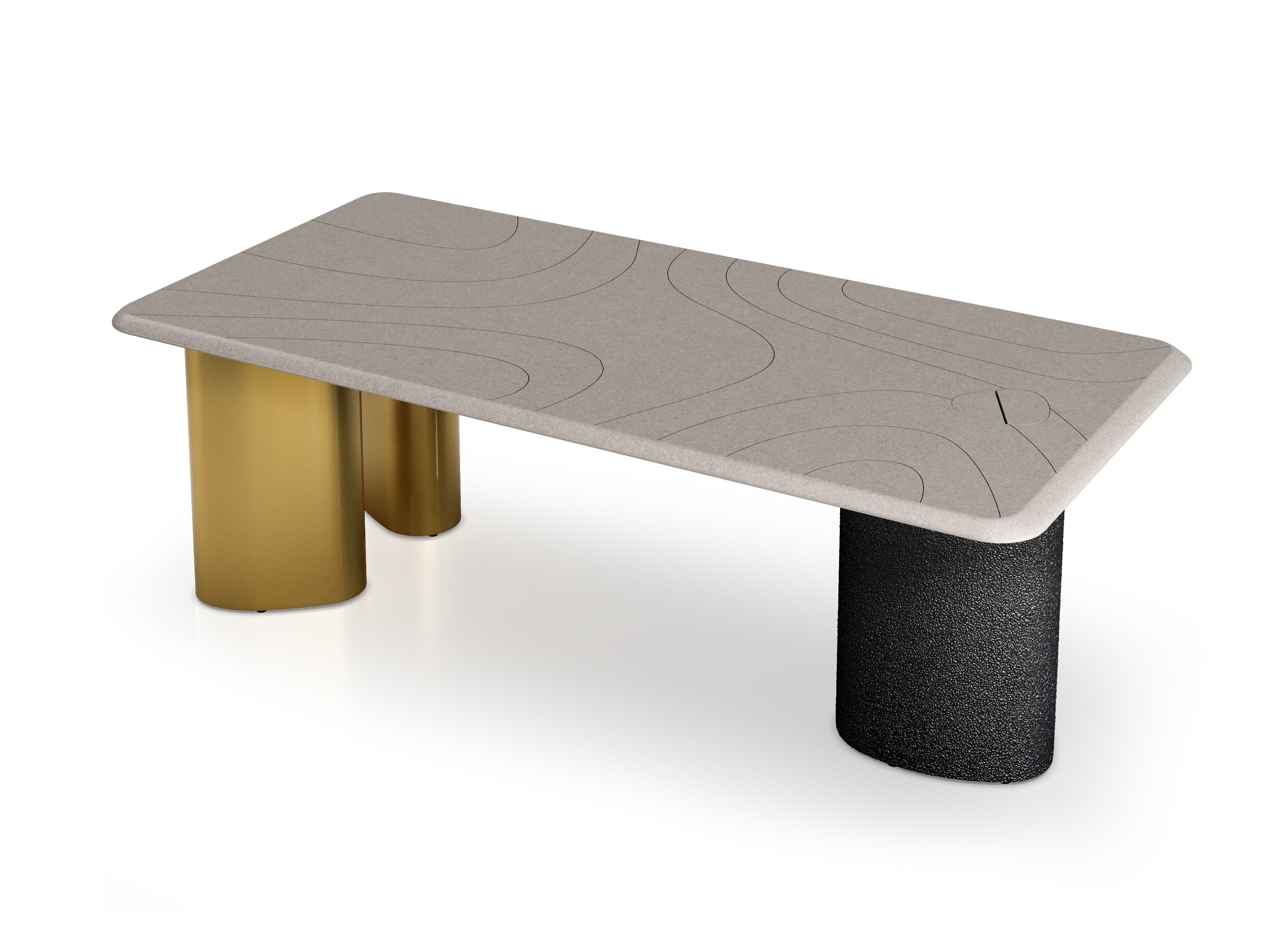 Прямоугольный стол для совещаний из МДФ Cider Edition Monolithes ARCH-00085364