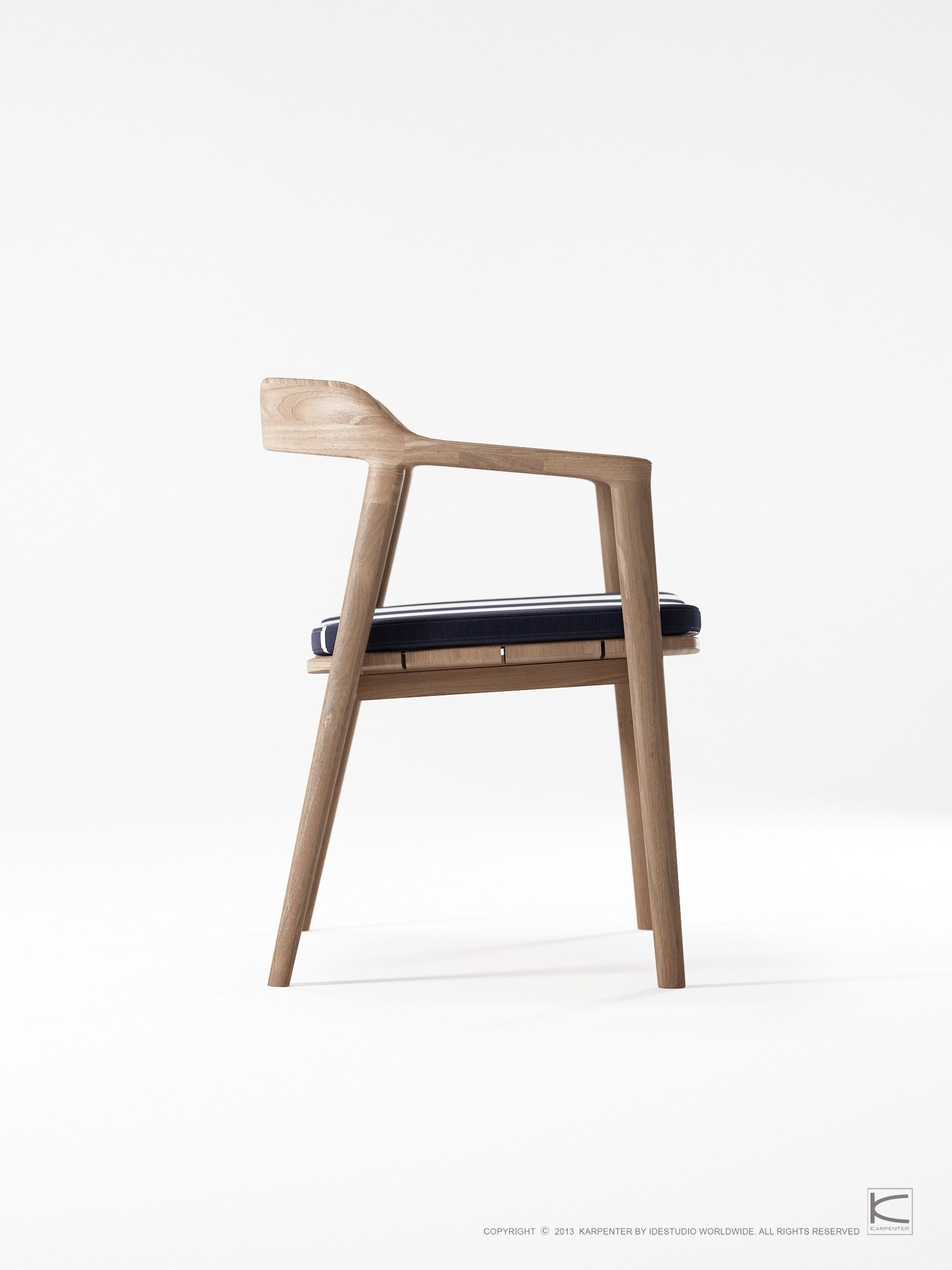 Стул из тикового дерева с подлокотниками KARPENTER Grasshopper Outdoor ARCH-00022537 - Вид №15