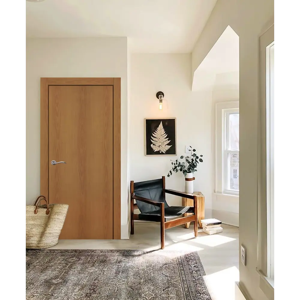 Комплект двери глухая 80x200 см финиш бумага цвет орех без доборов ПРИНЦИП STLM-2113189 - Вид №1