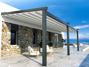 Пергола с раздвижной крышкой