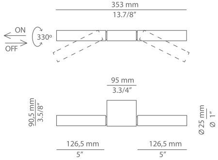 Estiluz Регулируемый светодиодный настенный светильник Canut A-3570 - Вид №5