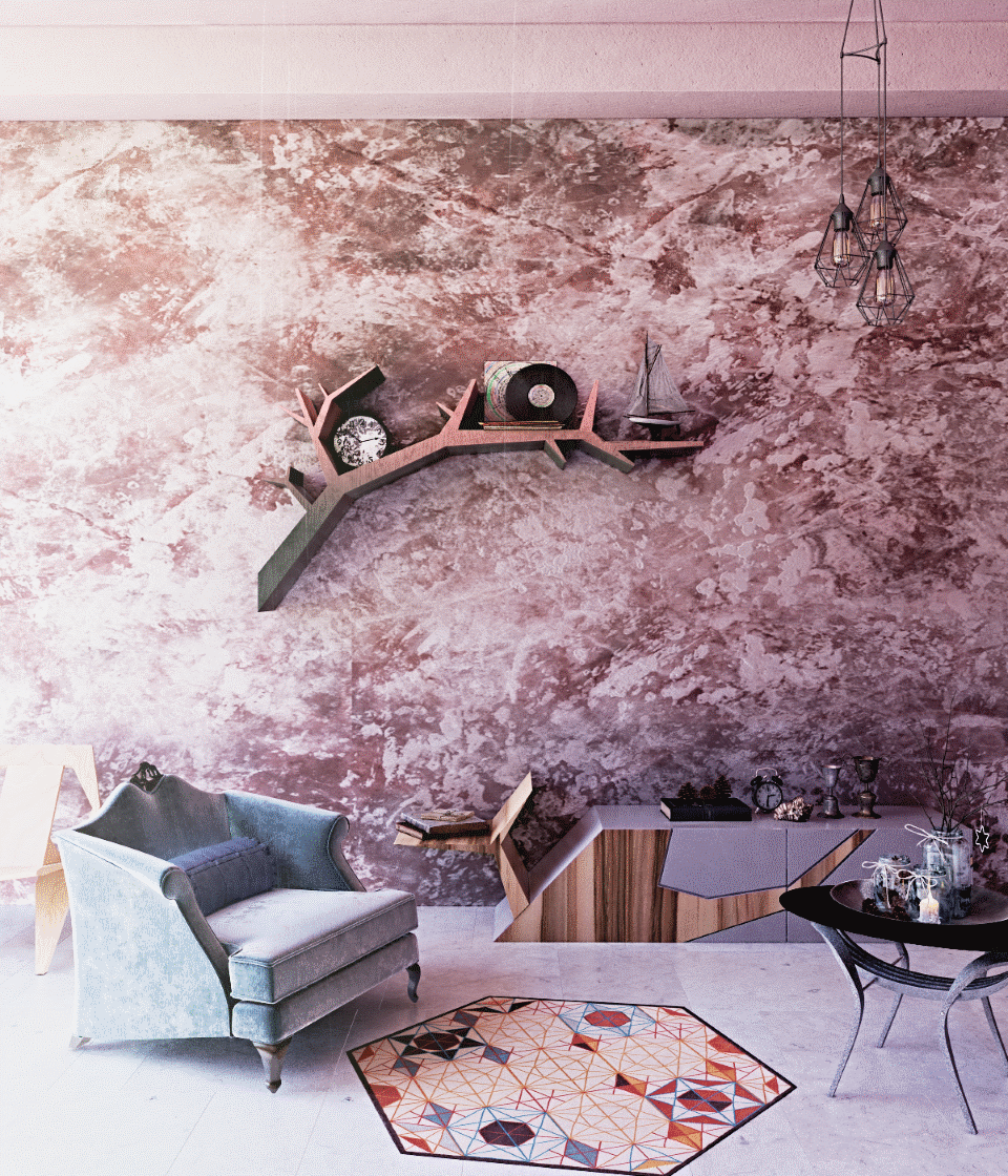 Прикроватная тумбочка дизайнерская золотая "Лория" ODINGENIY  178292 Белый;коричневый  - Вид №3