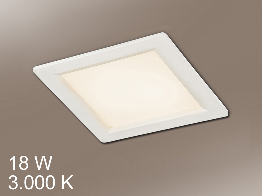 109131 Встраиваемый светильник FOCUS CDO + LED18W теплый свет Schuller 