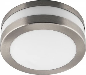 Уличный настенно-потолочный светильник светодиодный 14 см серебристый "Техно" 11862 FERON  00-3956029 Белый;серебро