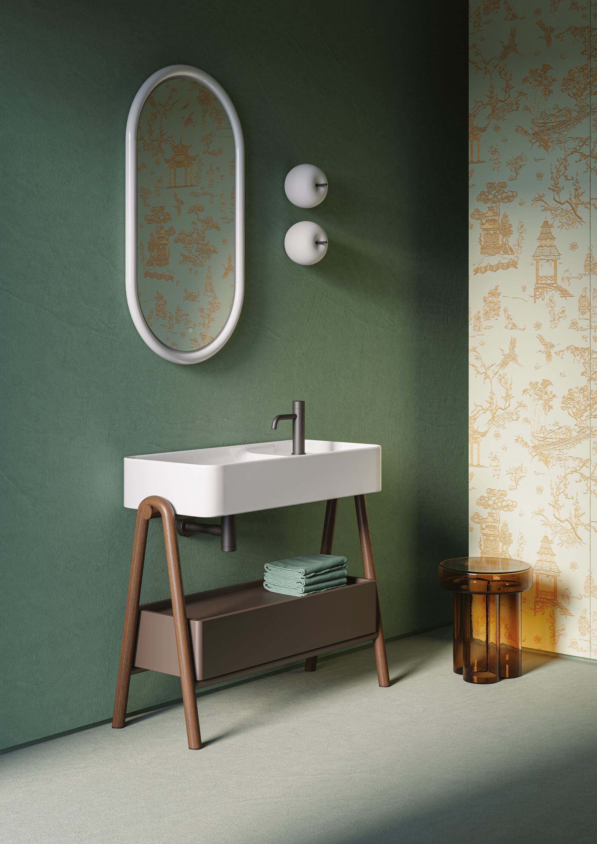 Прямоугольный керамический консольный умывальник ArtCeram Brooklyn ARCH-00096593 - Вид №1