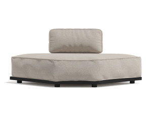 Угловое садовое кресло из ткани