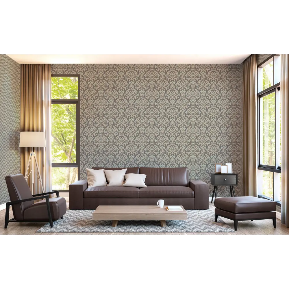 Обои флизелиновые «Дамаск» 1.06х10 м ED1123-07 81968657 STLM-2137568 EURO DECOR Династия - Вид №2
