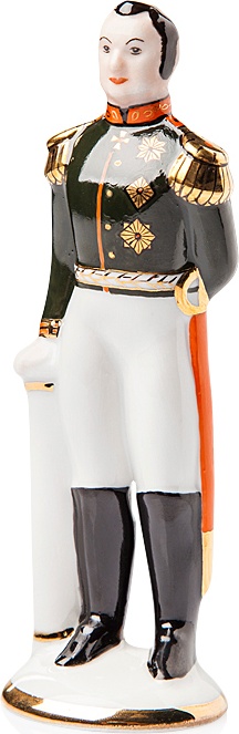 10617356 Мануфактуры Гарднеръ в Вербилках Скульптура 15 см "Дохтуров" Фарфор, Керамика 