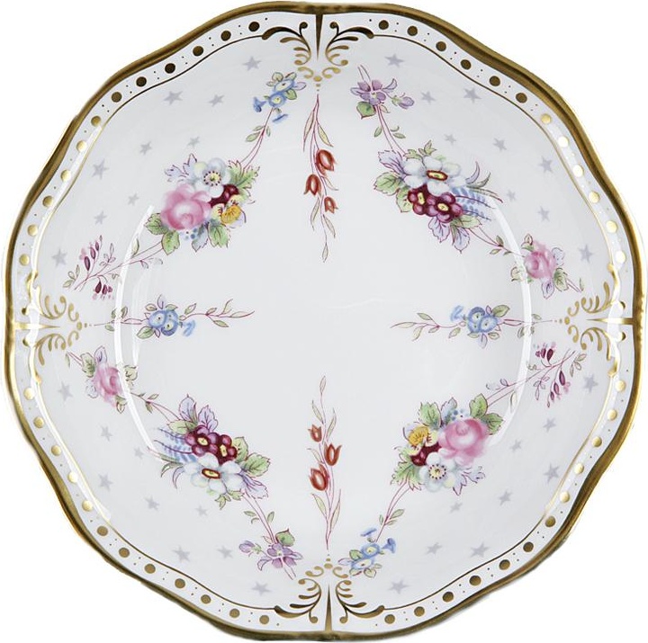 62558 Royal Crown Derby Тарелка для фруктов Royal Crown Derby "Роял Антуанетта" 13,5см Фарфор костяной 