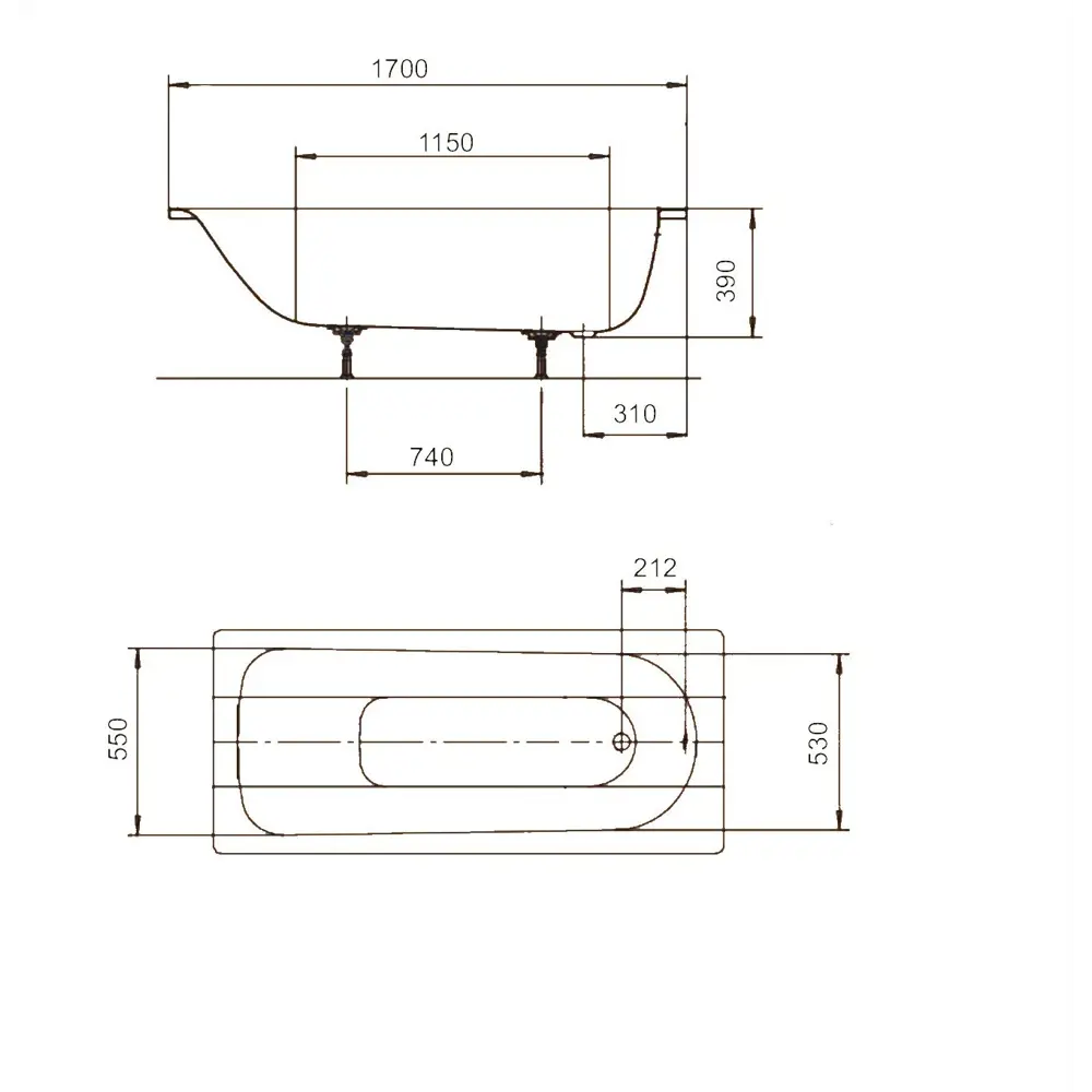 Стальная ванна Kaldewei Form Plus — классика с антикоррозийной защитой 14123079 STLM-0004317 - Вид №6