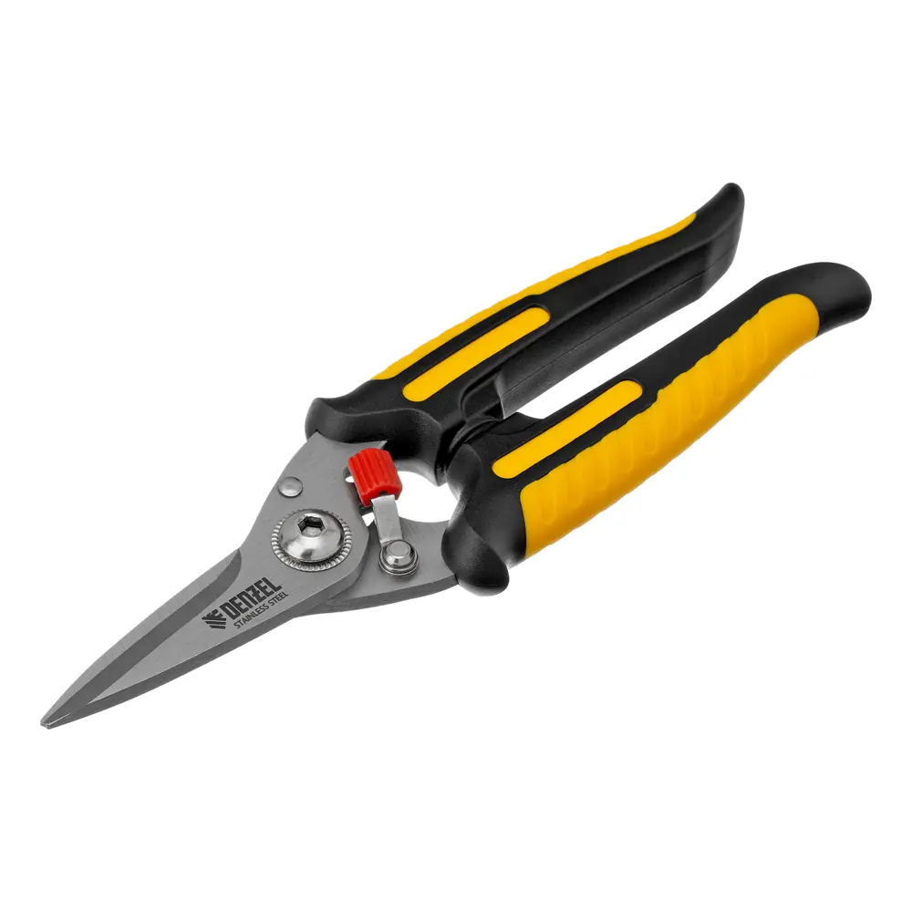 Ножницы по металлу прямой рез Denzel 78318 до 1 мм 185 мм STLM-2040847 - Вид №1