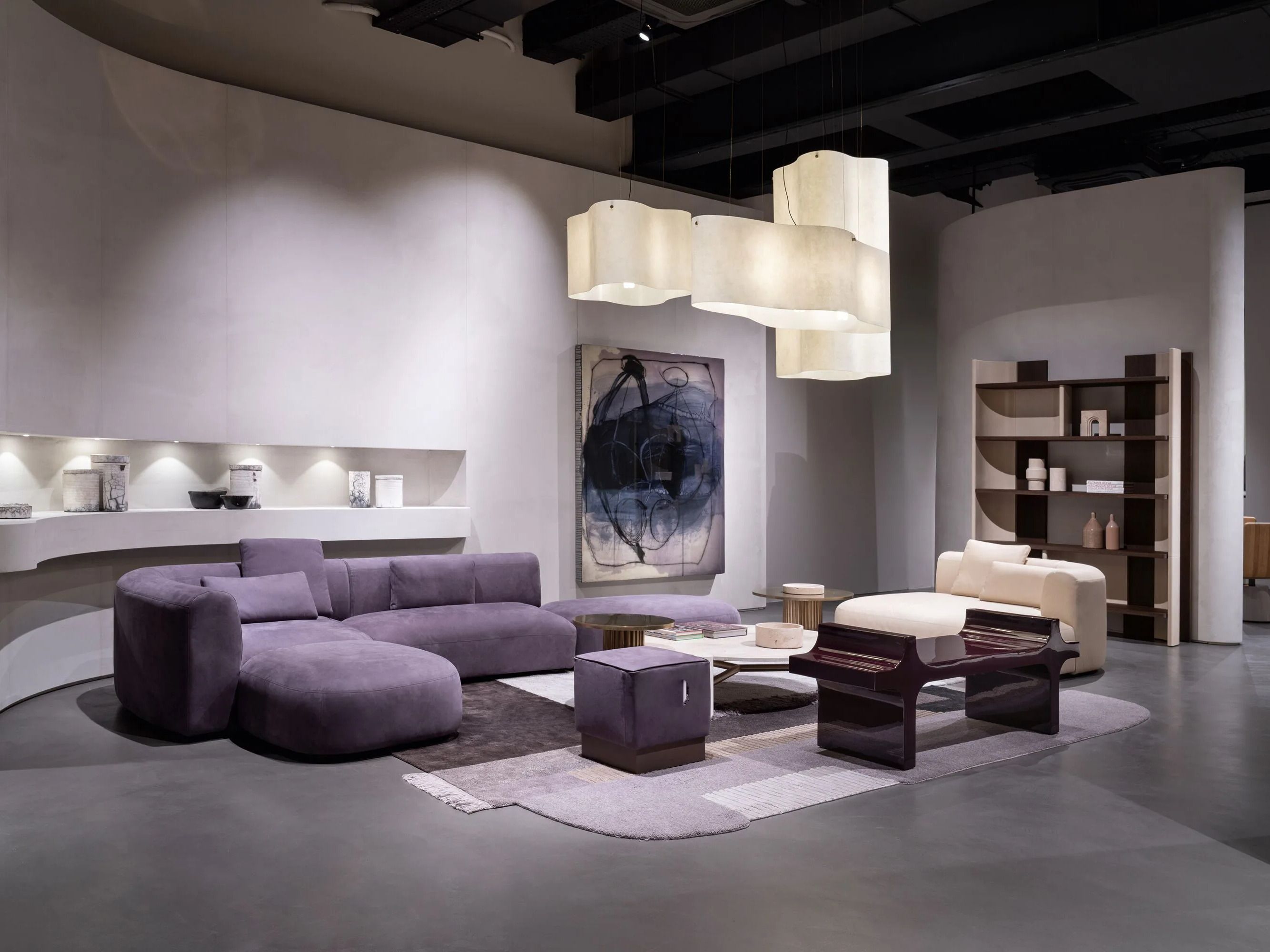 Ковер ручной работы с геометрическим рисунком Baxter Himani ARCH-00115867 - Вид №1