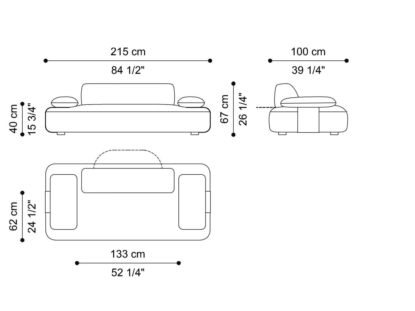 2-местный диван из нубука Gianfranco Ferré Home Сиэтл ARCH-00010858 - Вид №11