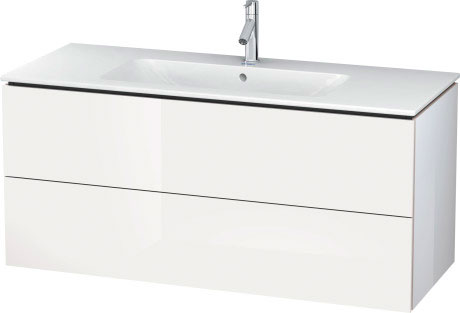 LC624301313 Тумбочка подвесная L-Cube #LC6243 1220 x 481 мм Американский орех, натуральный шпон Duravit - Вид №2