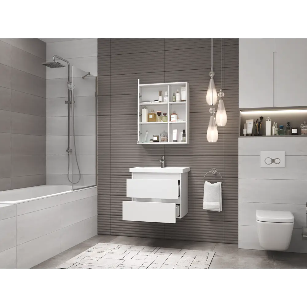 Зеркальный шкаф Vigo Matteo для ванной с системой хранения 83404379 STLM-0040959 - Вид №8