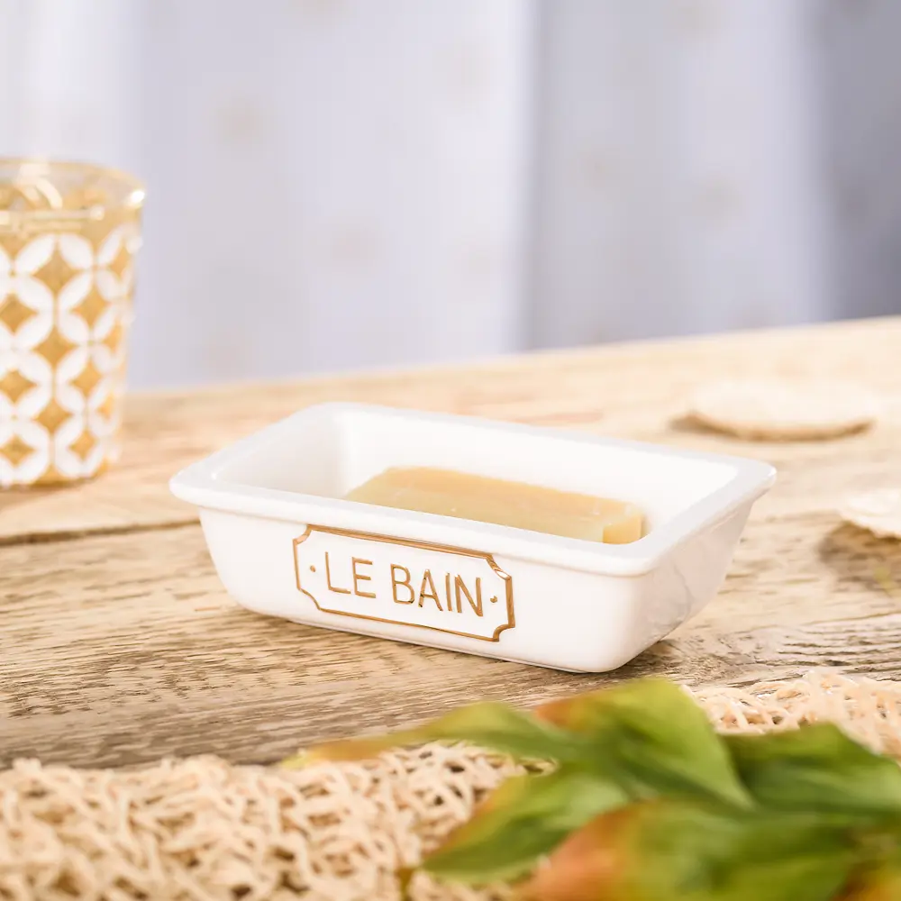 Мыльница Wess Le Bain Blanc керамика цвет белый STLM-2137612 - Вид №5