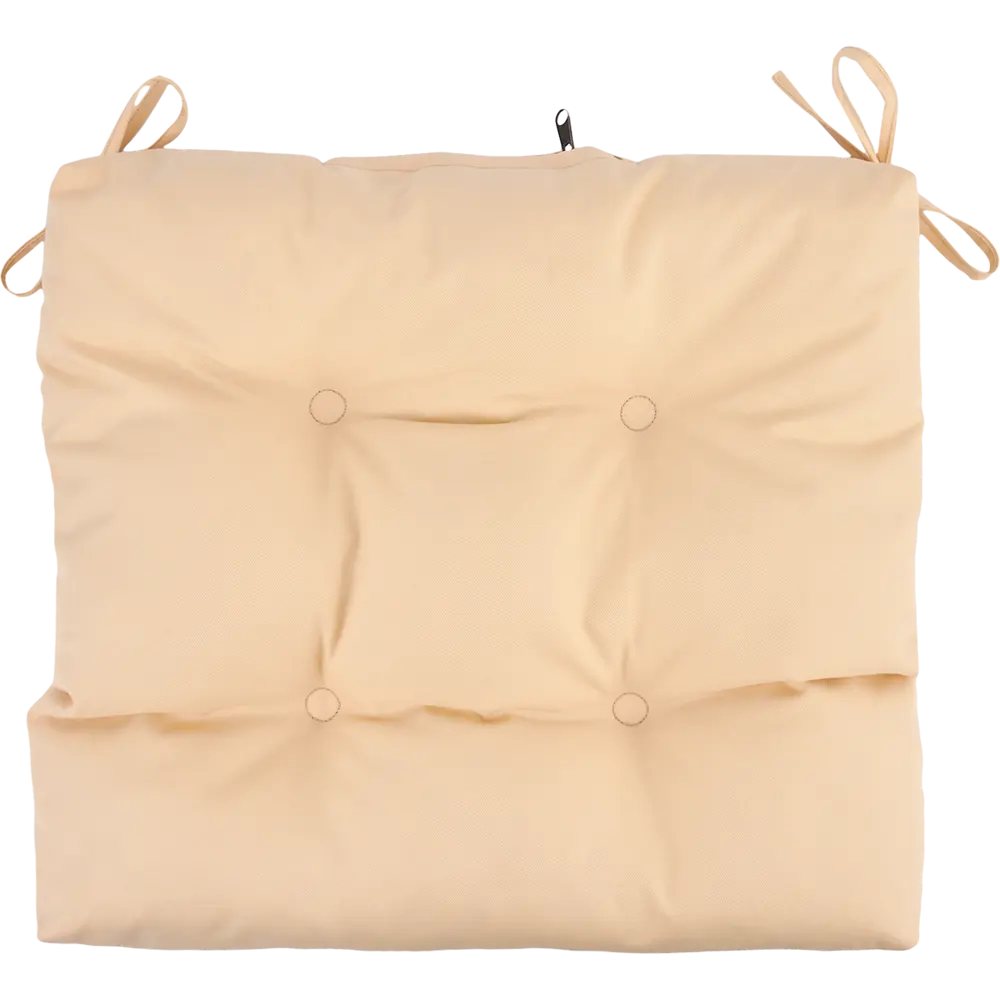 ТУБА-ДУБА Подушка для стула Дачные Посиделки 40х40 см кремовая 84707757 STLM-0053908