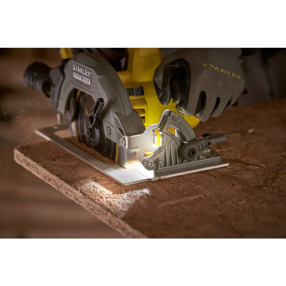 Циркулярная пила аккумуляторная Stanley Fatmax SFMCS550B-XJ, 18 В, 190 мм, без АКБ и ЗУ STLM-2064637 - Вид №14