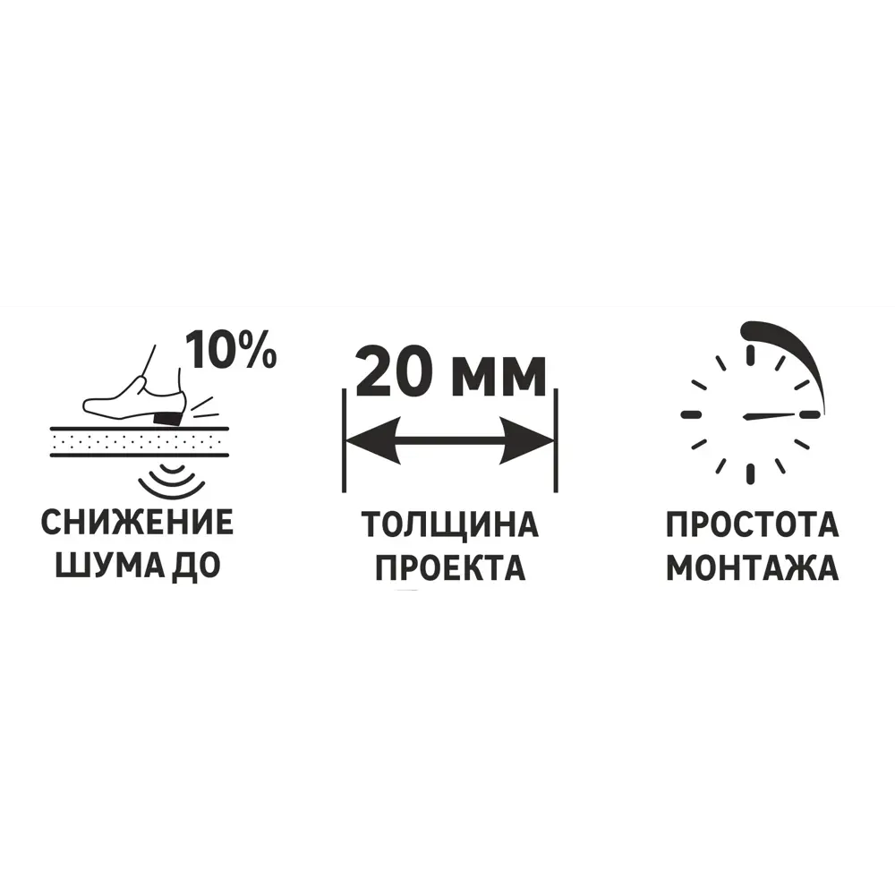 Лист шумоизоляции Евроблок 20x600 мм 1 м 0.6 м² 14655294 STLM-2186950 Santreyd  - Вид №2