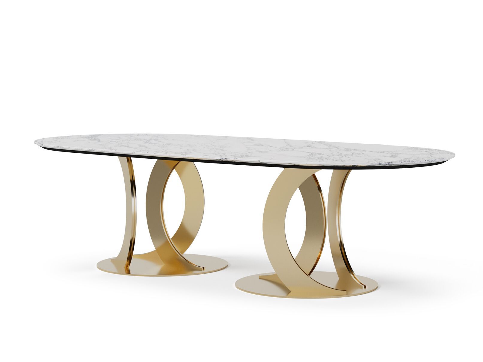 Овальный мраморный стол OPERA CONTEMPORARY WENDY ARCH-00070298 - Вид №1