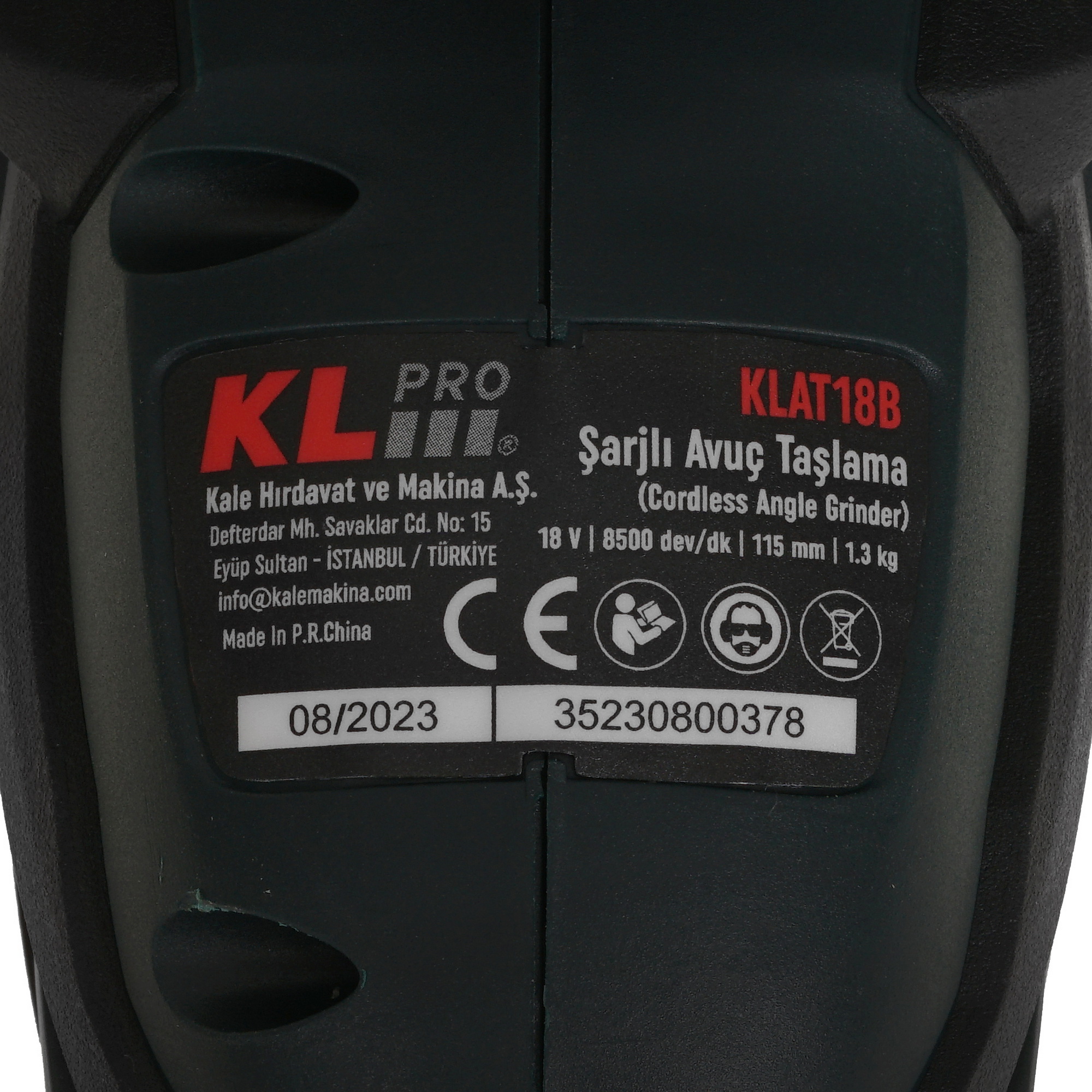 Углошлифовальная машина (УШМ) KLPRO KLAT18B-80 9150450 STDN-0083258 - Вид №5