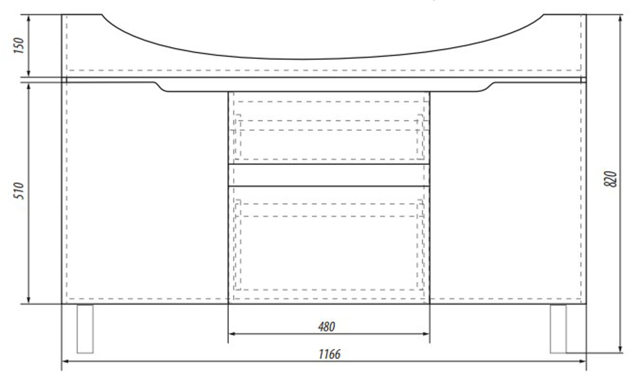 99.0110 Тумба Dreja Laguna Plus - Вид №1