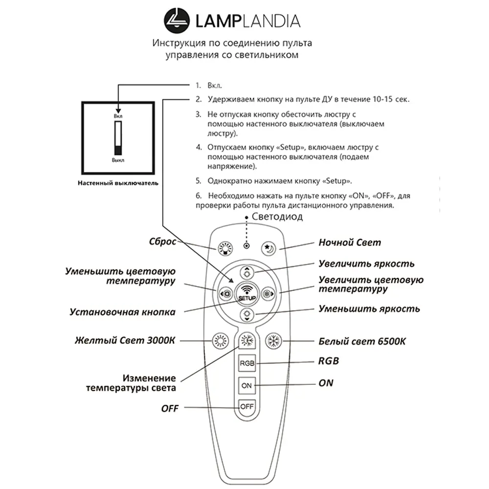 Люстра потолочная светодиодная Lamplandia Bergen Grey L1480 с пультом управления, 24 м², регулируемый белый свет, цвет серый STLM-2189083 - Вид №10