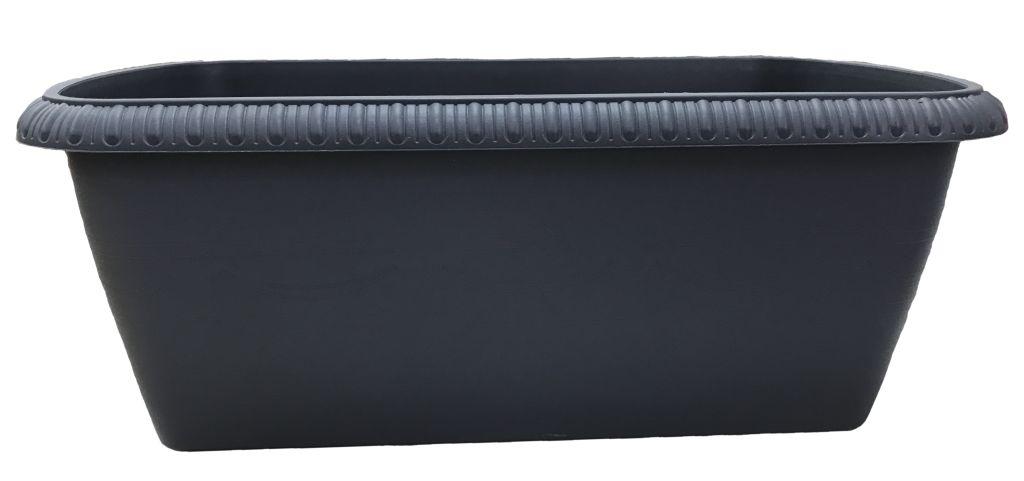 110-27 Горшок цветочный балконный Le Jardin 80см Графит Цветочная коллекция 