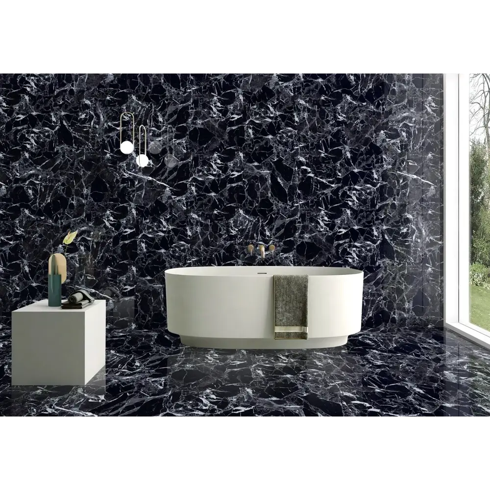 Глазурованный керамогранит End Polar Black 60x120 см 1.44 м² полированный цвет черный 89378308 STLM-2134188 Santreyd - Вид №2