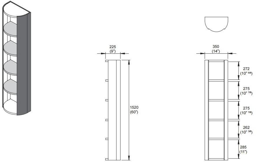 KRION Подвесной шкаф для ванной из дерева Aro sun-id-1379047 - Вид №1