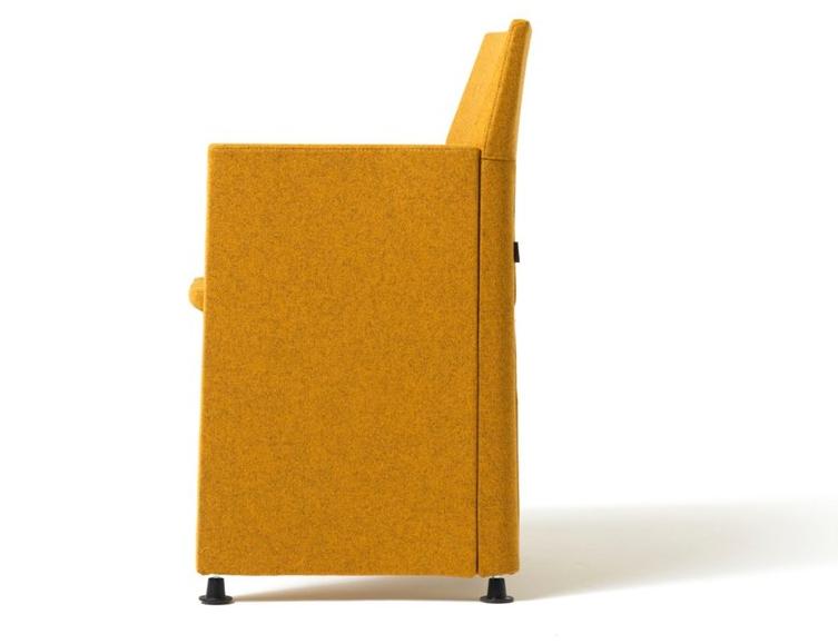 Diemme Стул для конференций из ткани с подлокотниками Origami sun-id-1347524 - Вид №2