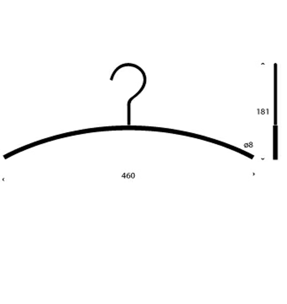 FROST Вешалка 1 «SLIM » » белая Нержавеющая сталь Белый N1134-W  - Вид №1