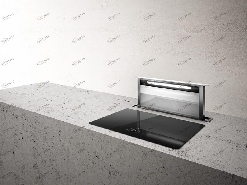 Elica Выдвижной колпак из нержавеющей стали и стекла Architecture sun-id-1379186