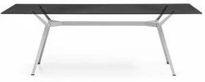 Moroso Прямоугольный стол из стали и хрусталя Pylon