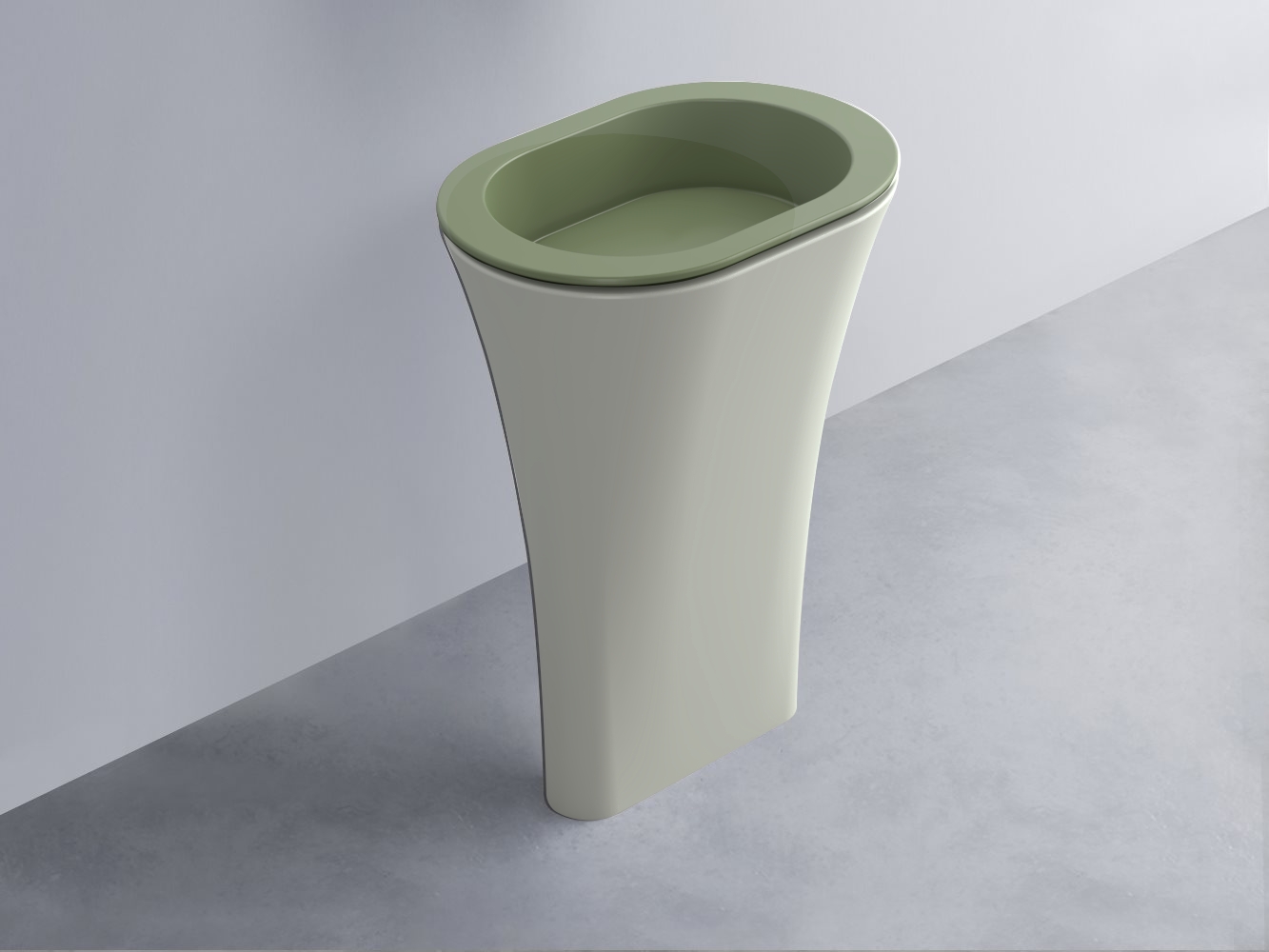 AMLA65-AG+AMPILO-AG+AMCOLO-PM Раковина Amedeo Ovale отдельностоящая cielo Enjoy + Amedeo Ceramica Cielo