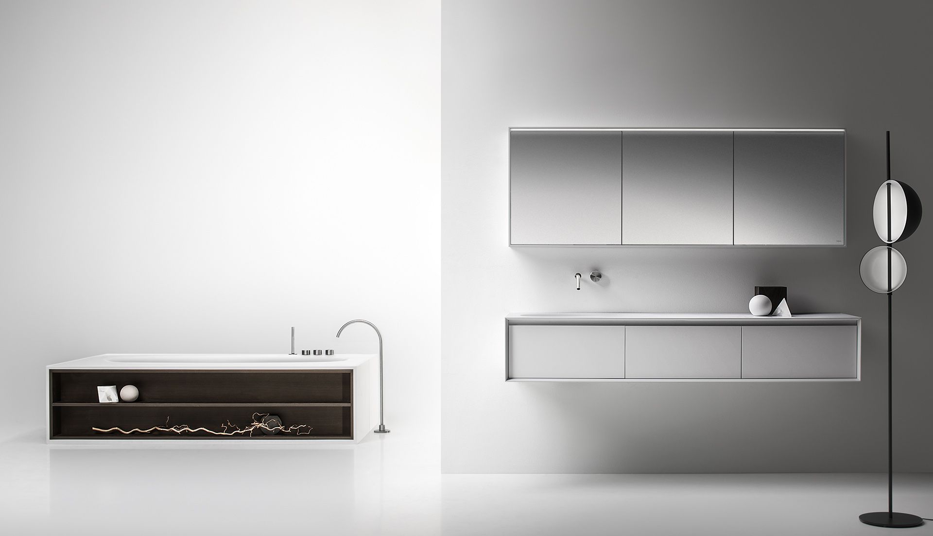 Подвесной шкаф для умывальника с выдвижными ящиками Falper Shape EVO ARCH-00005699 - Вид №1