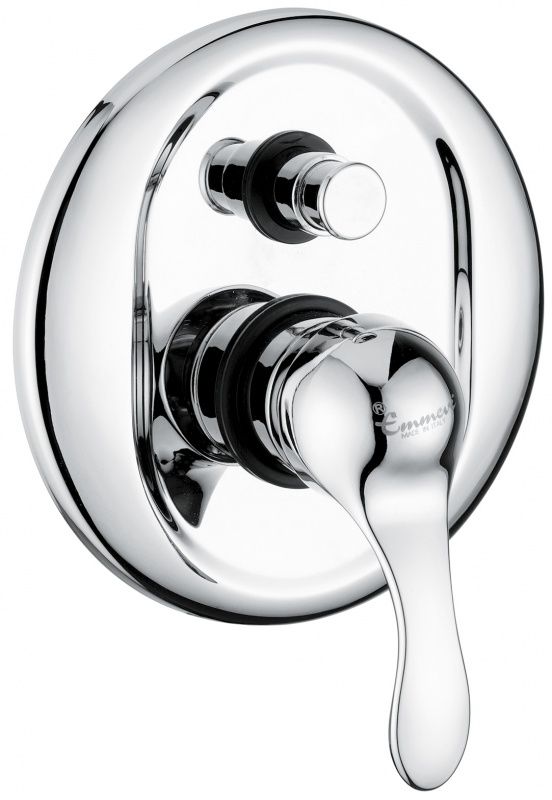 11019CR Внутристенный смеситель Melody на 2 выхода, цвет хром EMMEVI