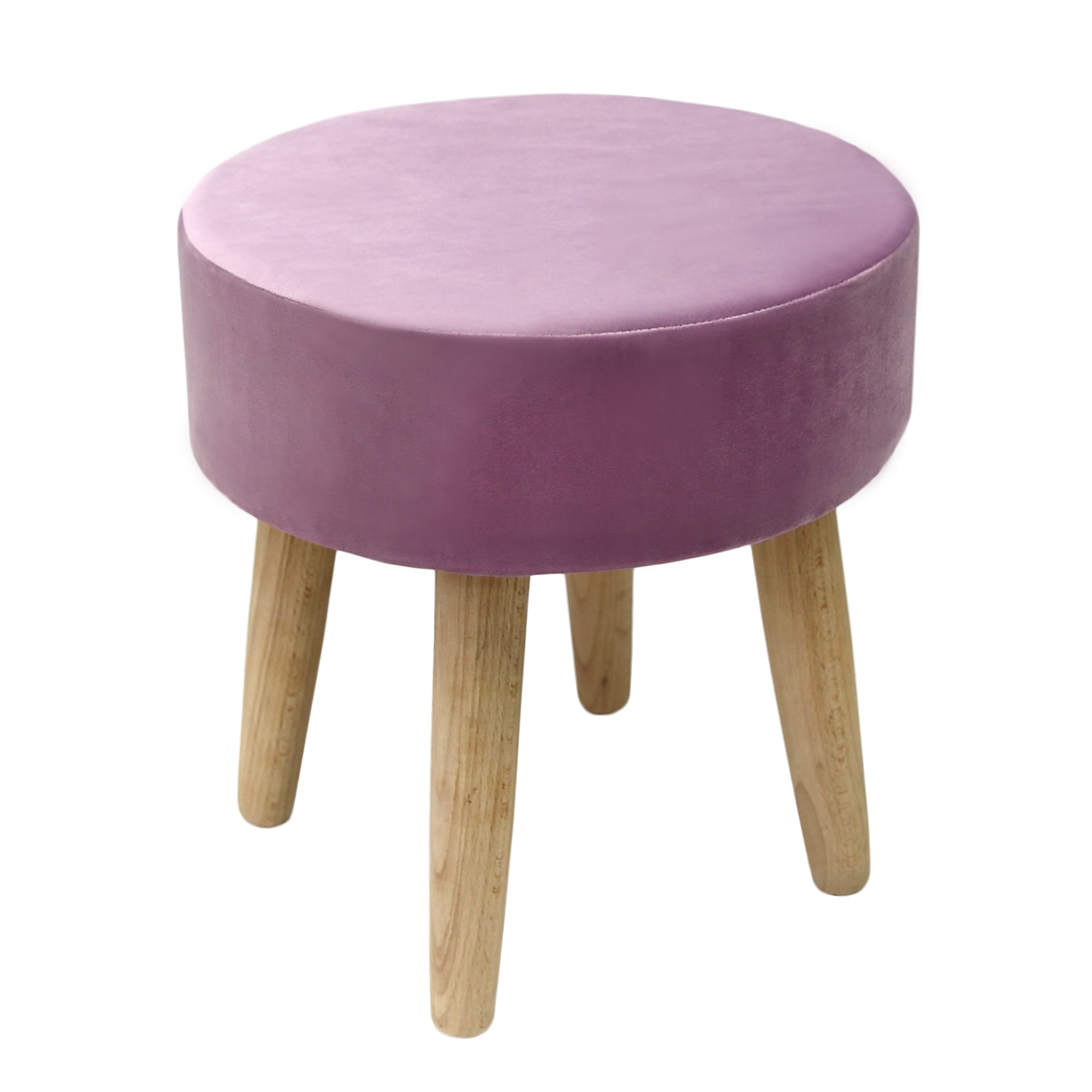 82978486 Табурет с мягкой обивкой, круглый, цвет лиловый Santreyd 