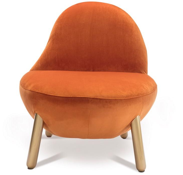 Scarlet Splendour Кресло обитое бархатом Cirrus sun-id-1448363 - Вид №1