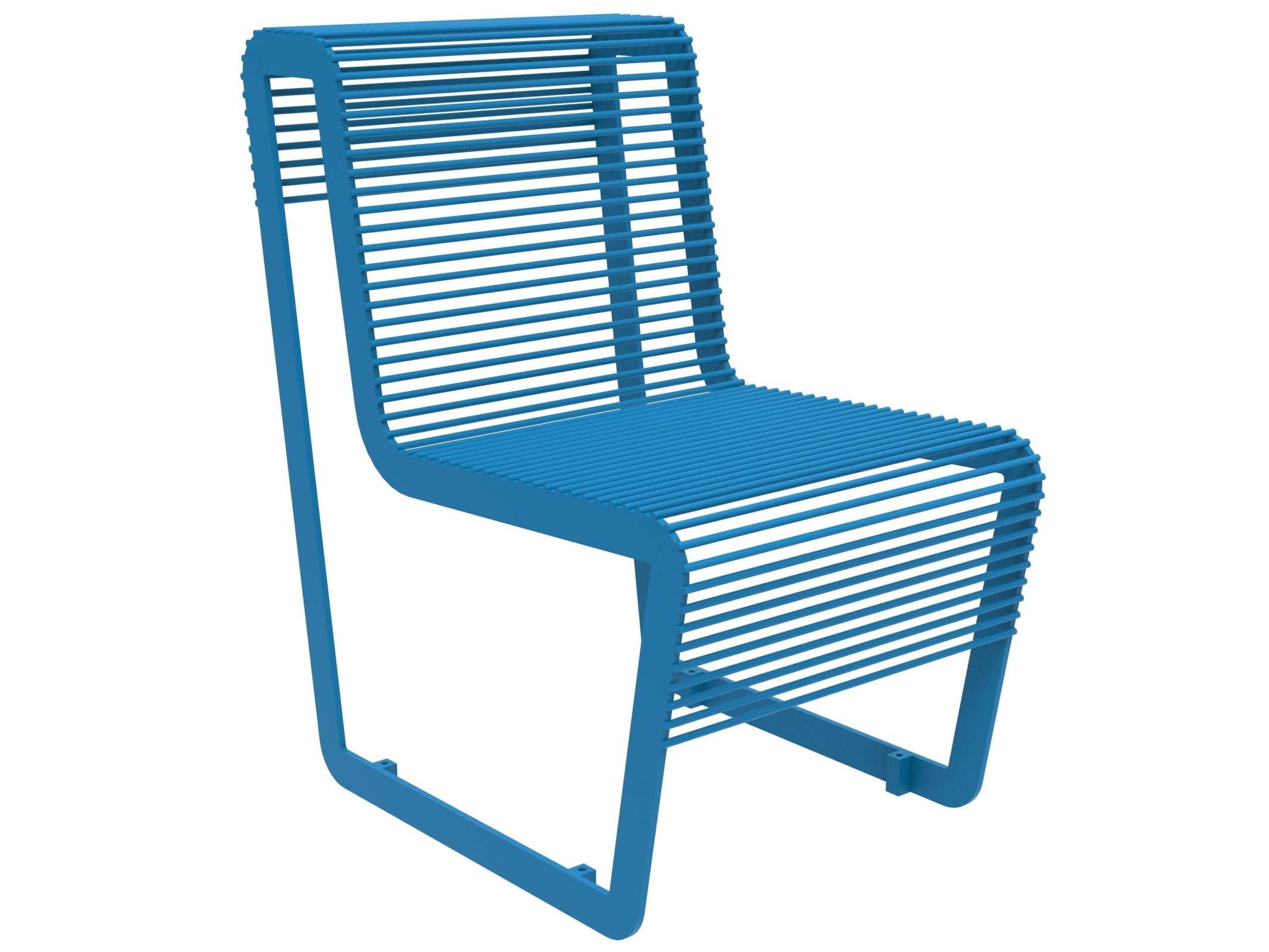 Оцинкованная стальная скамья со спинкой Lazzari Light ARCH-00005945 - Вид №5