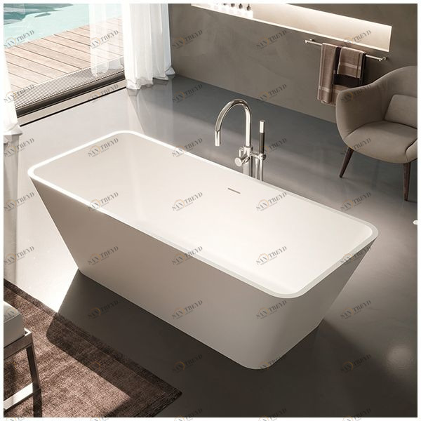 Ванна Gruppo treesse Viva V286BL белая глянцевая отдельностоящая прямоугольная