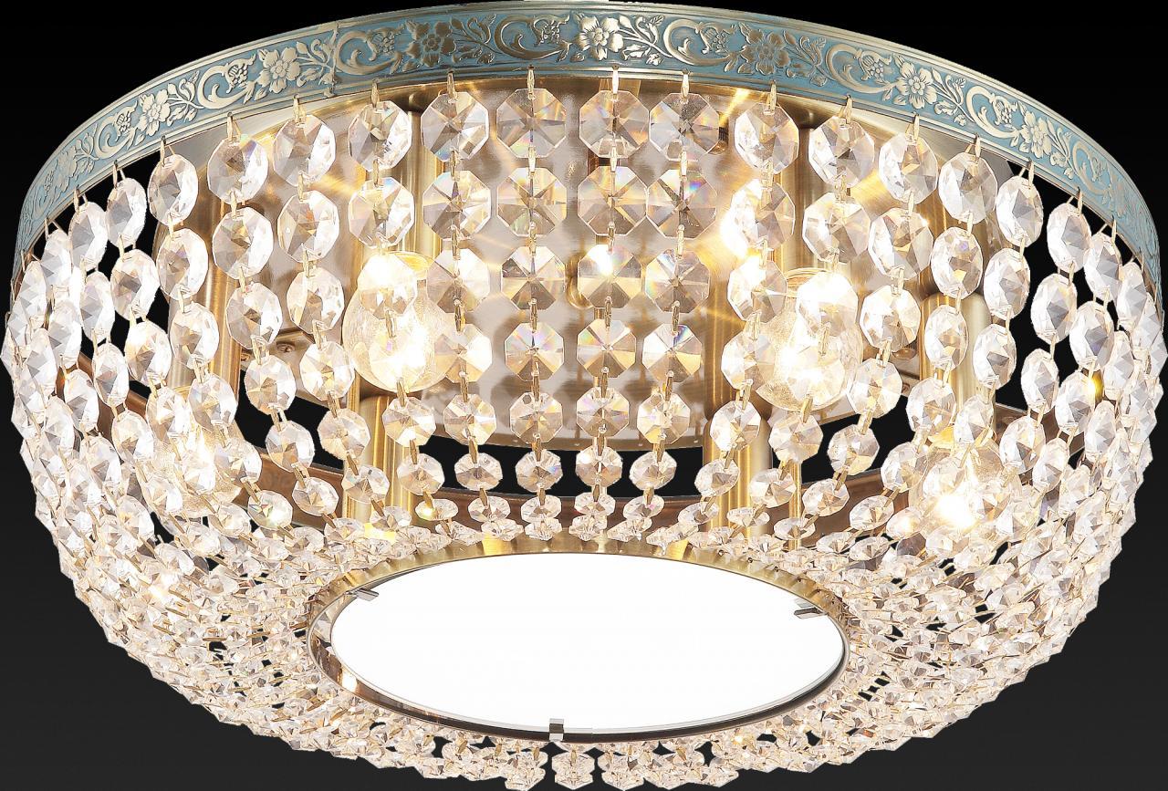 Потолочный светильник Toplight Virginia TL7240X-06AB TOPLIGHT VIRGINIA BRASS 202112 Латунь;прозрачный  - Вид №1